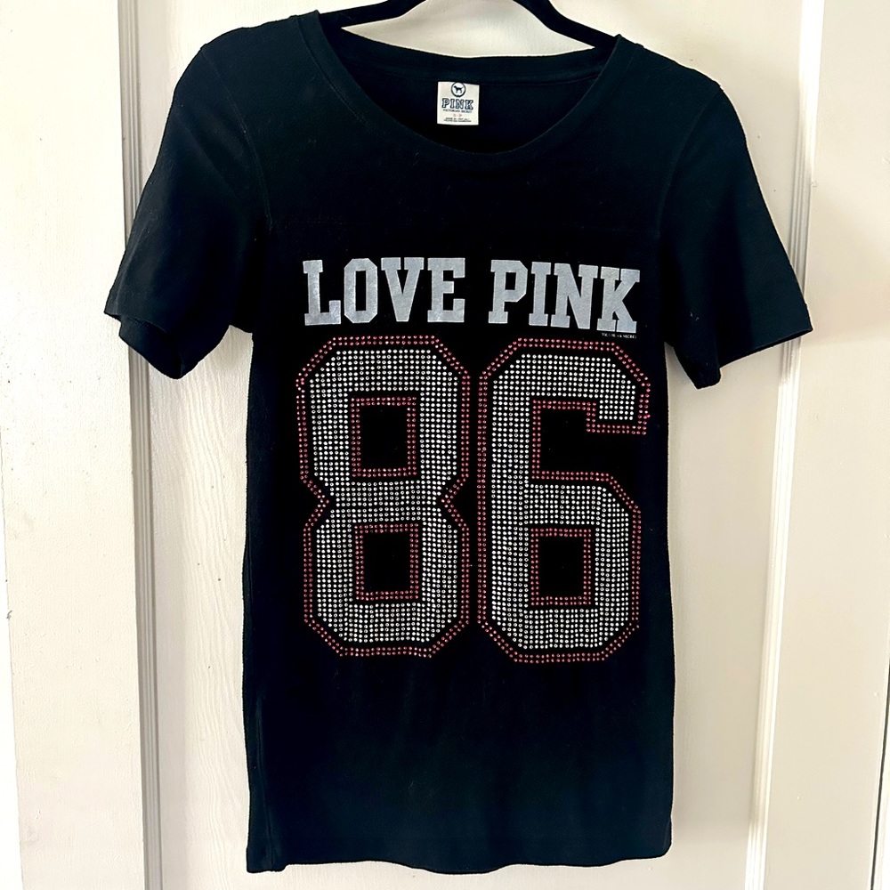 PINK Victoria’s Secret Bling T-Shirt Size Small